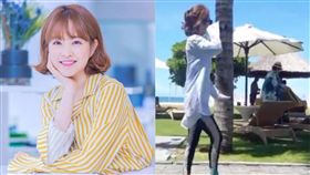 朴寶英腳傷照曝光。（合成圖／翻攝自박보영 Fan 페이지臉書）