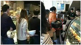 大陸星巴克送咖啡活動，出現超扯「花式容器」。（合成圖／翻攝自網路）