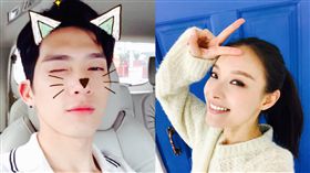 圖翻攝自微博　井柏然　倪妮