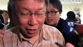 台北市長柯文哲赴市議會民進黨團報告／發言人劉奕霆　盧冠妃攝