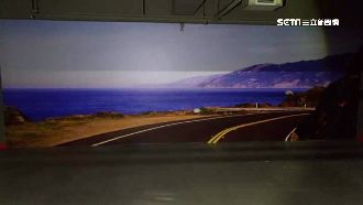 停車場超擬真畫　不注意恐「開上去」