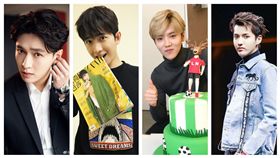 張藝興,吳亦凡,鹿晗,楊洋,／合成圖翻攝自微博