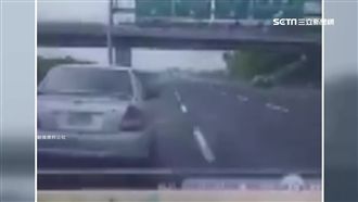 疑閃避龜速車打滑　甩尾姐回正繼續開