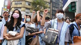 華航,罷工,誓師,工會,空服 圖／記者林敬旻攝