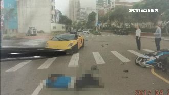 千萬超跑與機車相撞　騎士送醫命危