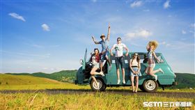 旅遊,朋友,公路旅行。（圖／Kayak提供）