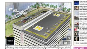 Uber「飛天計程車」▲圖／翻攝每日郵報