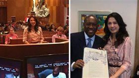 休斯頓政府訂「涂善妮日」　她赴美英文演講
圖／翻攝自涂善妮臉書