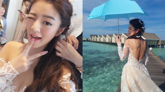 6月出嫁！安以軒開深V裸背婚紗辣翻
