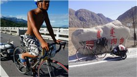 梁聖岳熱愛戶外運動，曾騎單車橫跨中國。（圖／翻攝自梁聖岳臉書）