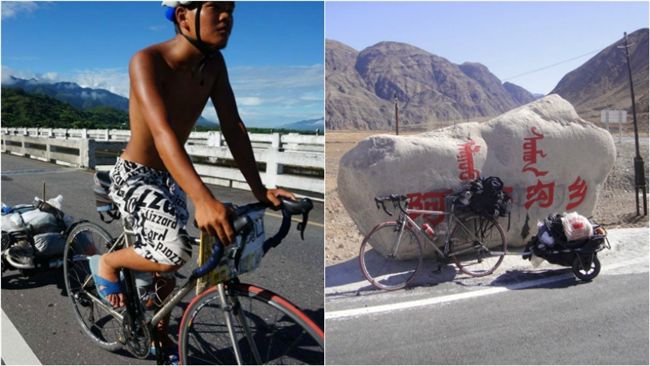 台情侶熱愛登山　梁聖岳曾騎車橫越陸