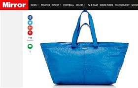 巴黎世家，IKEA，托特包，購物袋（圖／翻攝自鏡報）