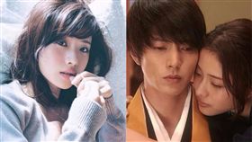 石原聰美和山下智久假戲真作。（合成圖／翻攝自twitter、YouTube）