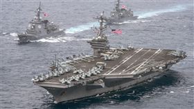 美國海軍卡爾文森號（USS Carl Vinson）航空母艦打擊群_美聯社／達志影像