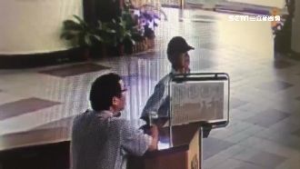 男帶磚頭闖議會　專找國民黨議員送禮