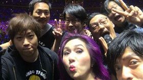 余文樂和楊千嬅擔任五月天演唱會嘉賓 圖/翻攝自楊千嬅微博