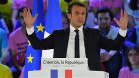 法國，總統候選人，Emmanuel Macron，馬克龍（圖／美聯社／達志影像）
