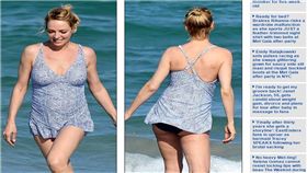 海灘,橘皮,橘皮組織,泳衣,沙灘,Uma Thurman,烏瑪舒曼　圖／翻攝自Uma Thurman IG