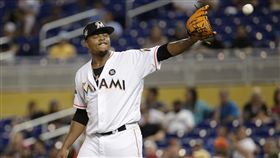 馬林魚Edinson Volquez勝投仍未開張。（圖／美聯社／達志影像）