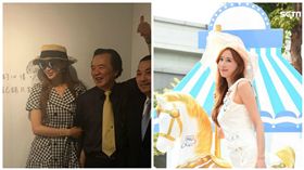 林志玲,林繁男（合成圖／資料照、翻攝自林志玲臉書）