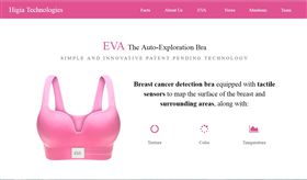 墨國少年發明偵測乳癌胸罩
母親罹癌激勵里奧斯康屠發明，他把女人胸衣變成可偵
測乳癌的檢測儀，並以「夏娃」（EVA）命名。
（里奧斯康屠公司Higia Technologies網頁）
中央社記者曹宇帆洛杉磯傳真  106年5月4日