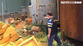 泰山區中港大排「染色」　阿羅哈客運遭罰（新北市環保局）