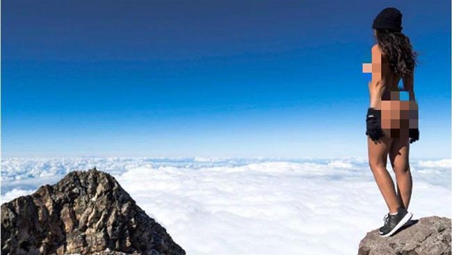 玩伴女郎曬登山裸照　意外惹火毛利人