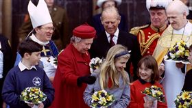 英國王室、英國女王伊麗莎白二世和其夫婿菲利普親王（Prince Philip）▲（圖／路透社／達志影像）
