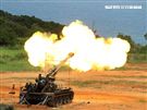 M110A2式8吋自走砲。（記者邱榮吉/攝影）