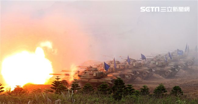 M60A3戰車。（記者邱榮吉/攝影）