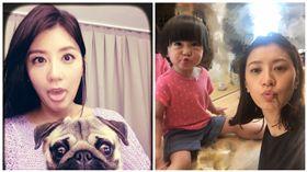 賈靜雯,咘咘（合成圖／翻攝自賈靜雯臉書）