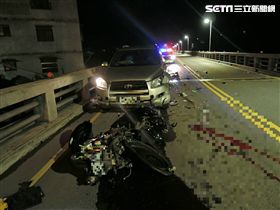 事故現場血跡斑斑。（圖／翻攝畫面）