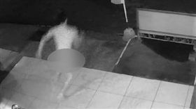 裸體襲胸嚇壞女學生　警方以狗追出露鳥俠 圖／翻攝畫面