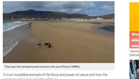  ▲沙灘。（圖／翻攝自都市報）