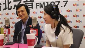 吳敦義競選團隊發言人楊永明及網路小組成員謝衣鳳　圖／Hit Fm《蔻蔻早餐》製作單位提供