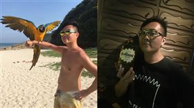 香港填詞人梁栢堅。（合成圖／翻攝自梁栢堅臉書）