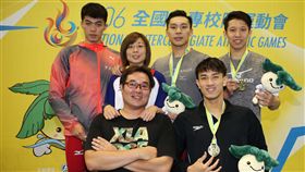 ▲林建良、黃硯歆、安廷耀與王郁濂組成的輔大接力隊打破國家隊在仁川亞運創的全國紀錄。（圖／全大運提供）