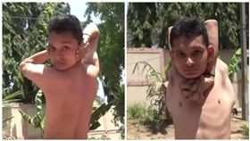 印度，少年，柔軟（圖／翻攝自YouTube）