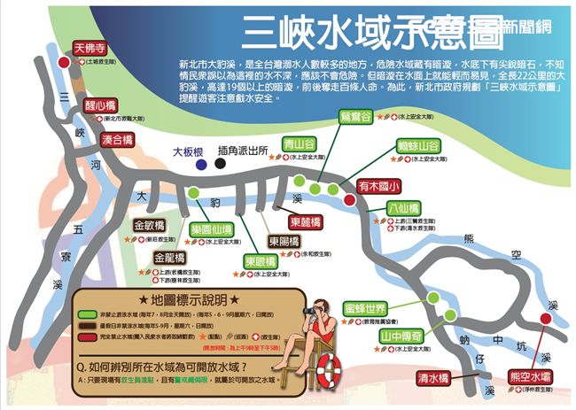 夏季來臨　三峽大豹溪開放水域看這邊