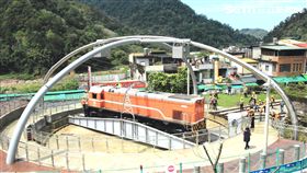台鐵,鐵道,蒸汽火車,轉盤秀,旅遊。（圖／台鐵提供）