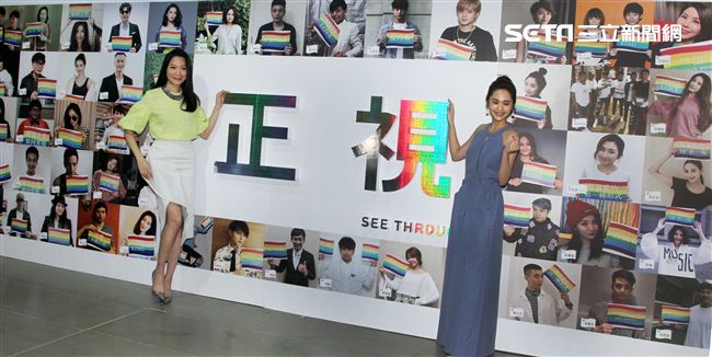 楊丞琳、曲家瑞出席See through 正視不再恐同特展，並透過不同平台替同志朋友發聲。（記者邱榮吉/攝影）