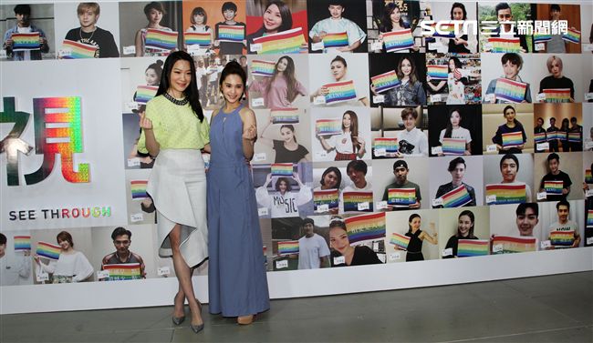 楊丞琳、曲家瑞出席See through 正視不再恐同特展，並透過不同平台替同志朋友發聲。（記者邱榮吉/攝影）