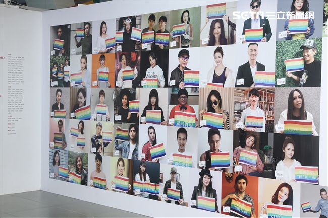 楊丞琳、曲家瑞出席See through 正視不再恐同特展，並透過不同平台替同志朋友發聲。（記者邱榮吉/攝影）