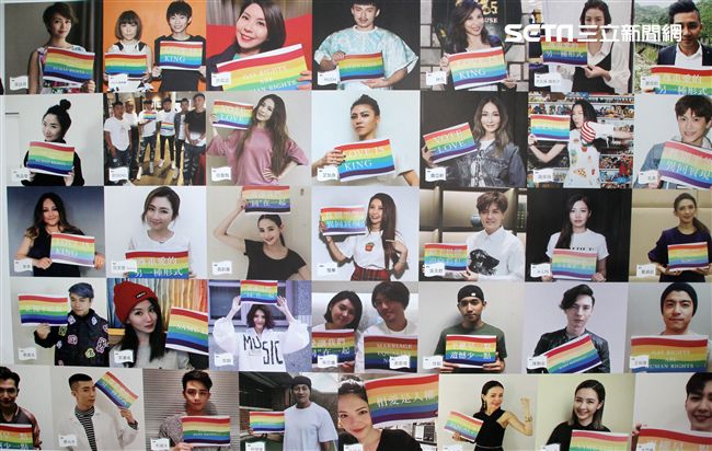 楊丞琳、曲家瑞出席See through 正視不再恐同特展，並透過不同平台替同志朋友發聲。（記者邱榮吉/攝影）