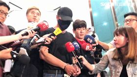 性侵假釋犯蕭國昌遭中山分局偵查隊逮捕，訊後解送台北地檢署歸案（楊忠翰攝）