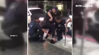 抓人踹頭遭疑打人　警方還原現場狀況