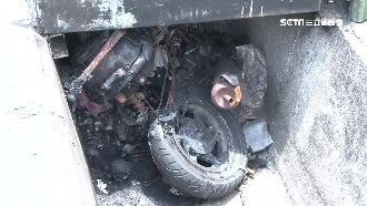 房子被法拍！男子竟路邊燒廢機車洩憤