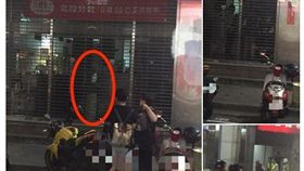 老翁拍窗疑受困銀行，總經理解釋誤會一場。(圖／翻攝）