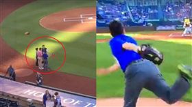 江聰淵,宜蘭,台灣,開球,國旗,MLB,美國職棒　圖／翻攝自江聰淵臉書