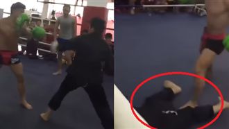 影／武當弟子踢館搏擊　7秒被KO！